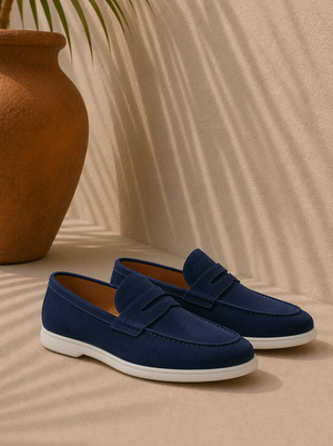 Guillaume | Mocassins Penny en Daim