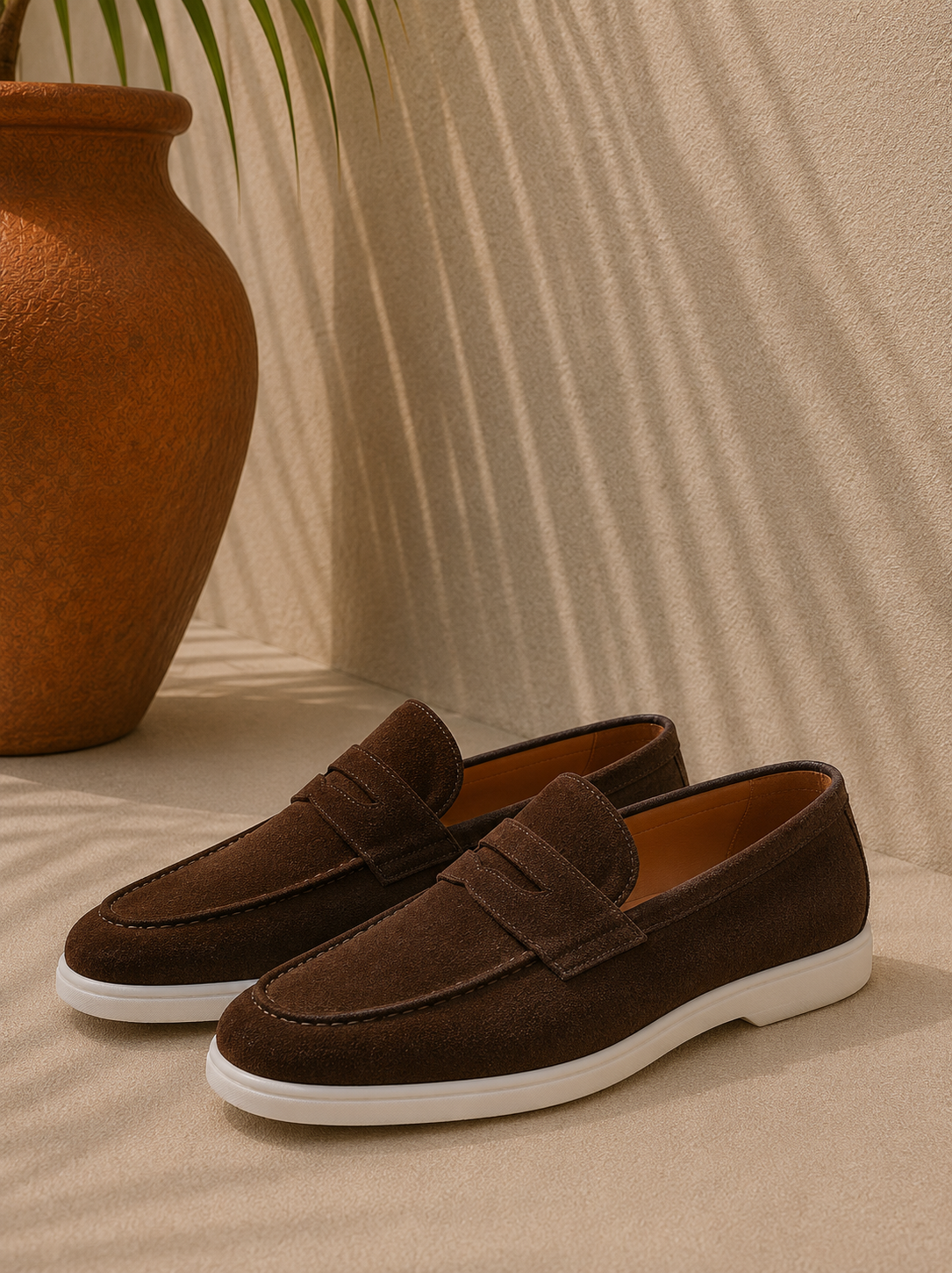 Guillaume | Mocassins Penny en Daim