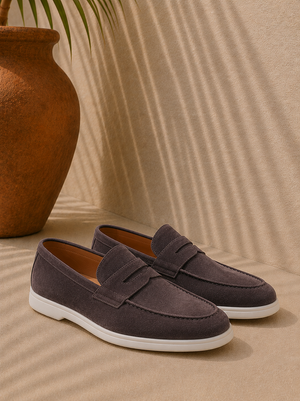 Guillaume | Mocassins Penny en Daim