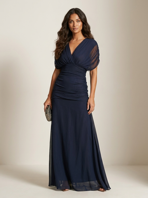 Béatrice | Robe Maxi de Soirée Plissée Élégante