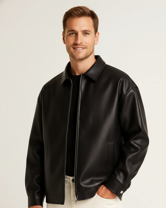 Thibault | Veste Moderne en Cuir pour Homme