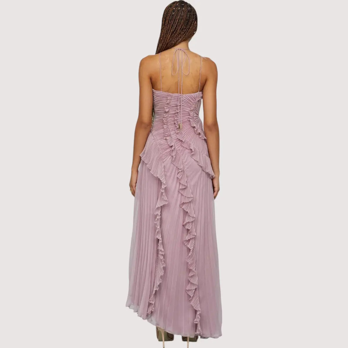 Éléonore | Robe Maxi Élégante à Col Halter