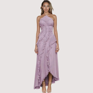 Éléonore | Robe Maxi Élégante à Col Halter