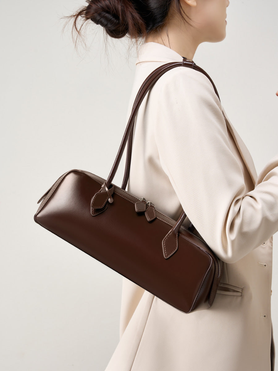 Soline | Sac Baguette de Luxe à Finition Brillante