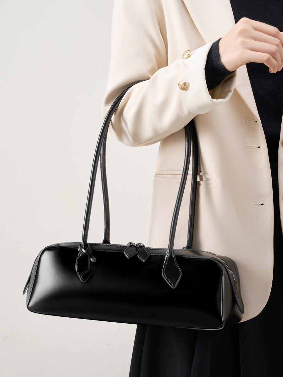 Soline | Sac Baguette de Luxe à Finition Brillante