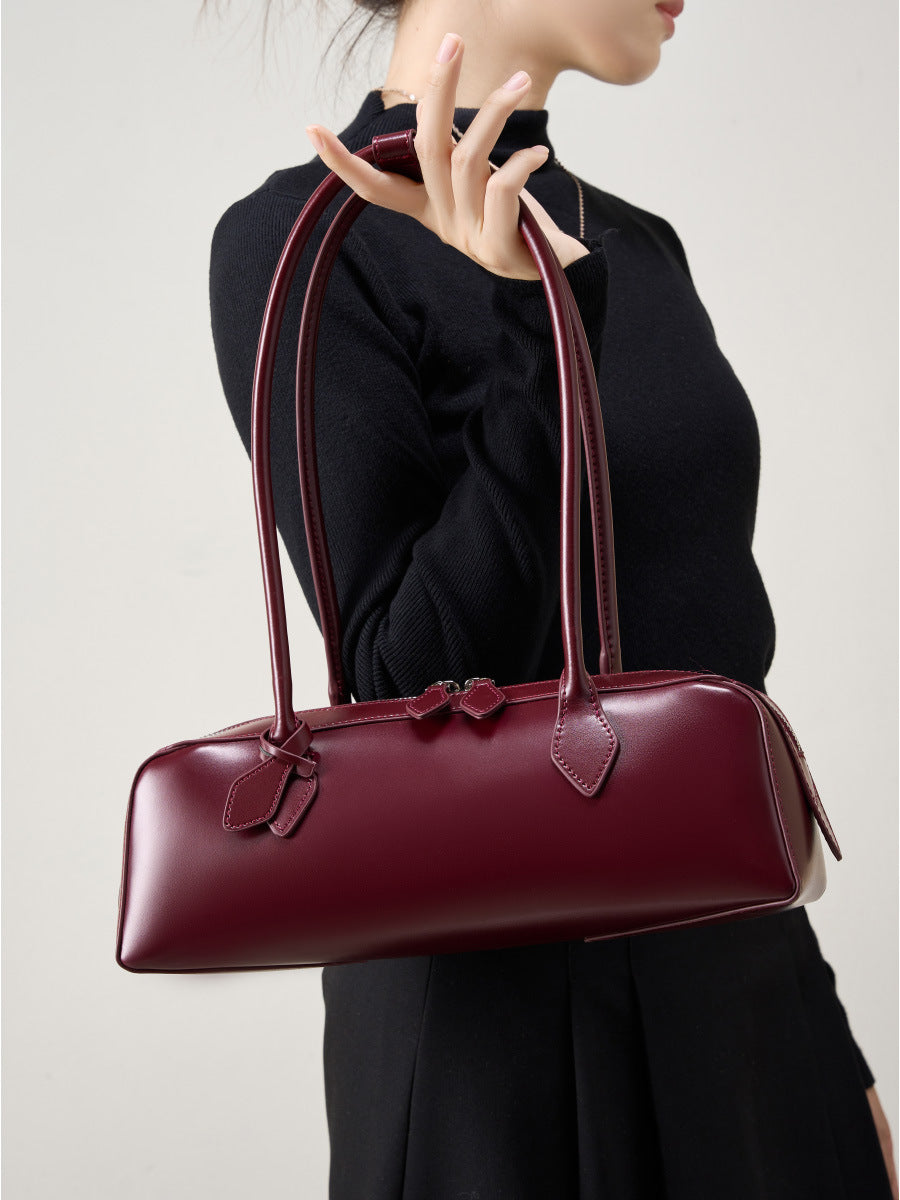 Soline | Sac Baguette de Luxe à Finition Brillante