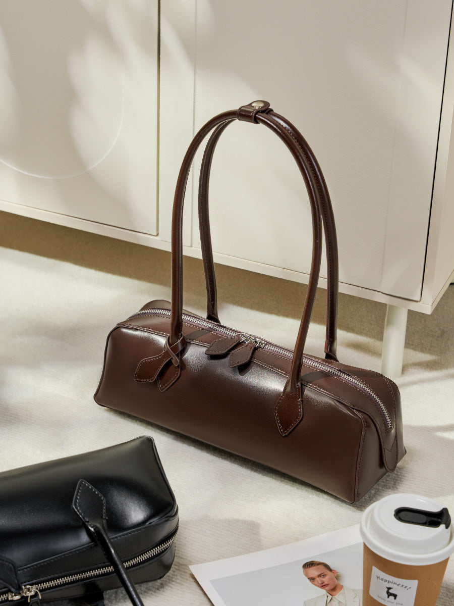 Soline | Sac Baguette de Luxe à Finition Brillante