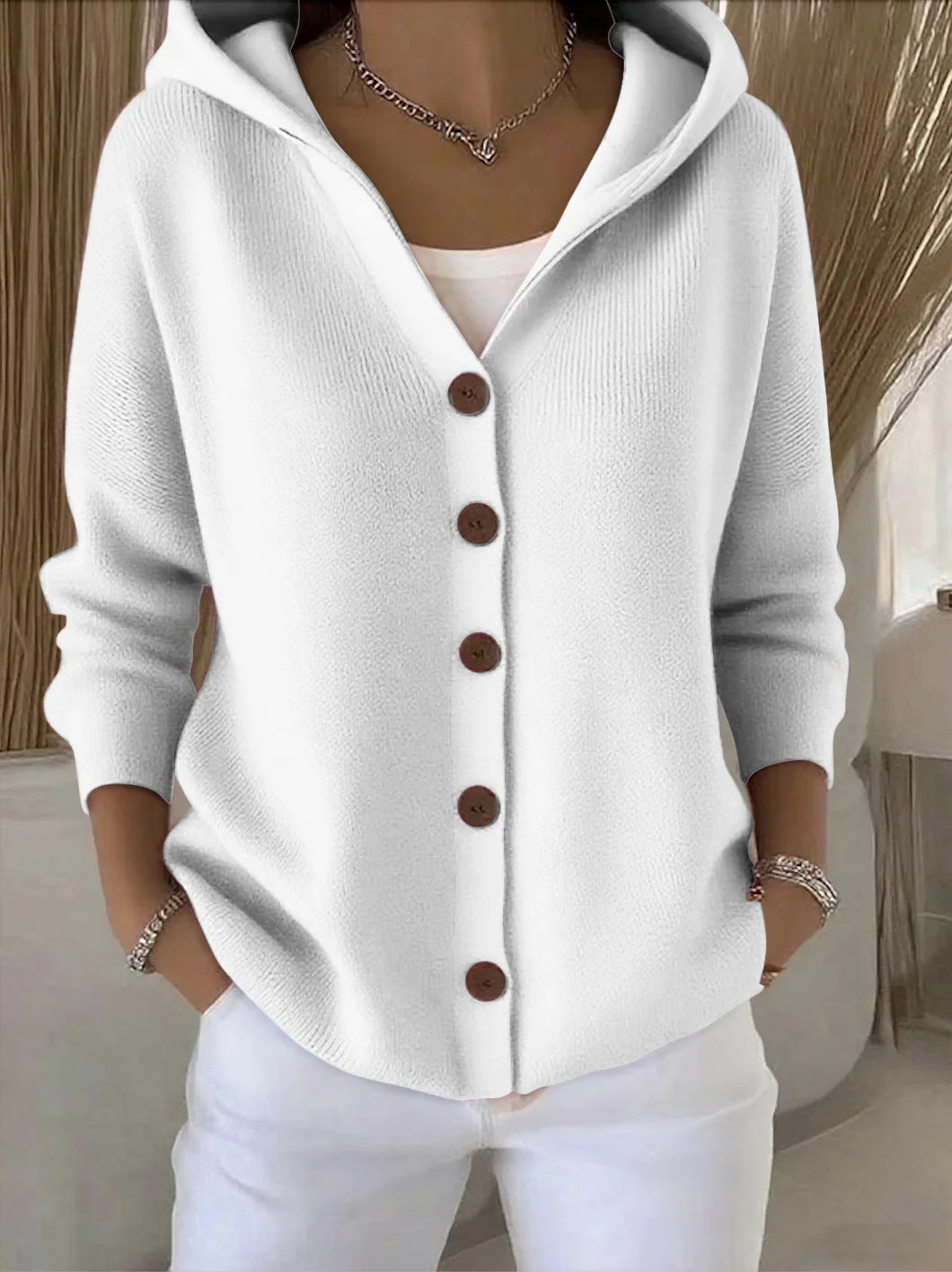 Anaïs | Veste en Tricot à Capuche