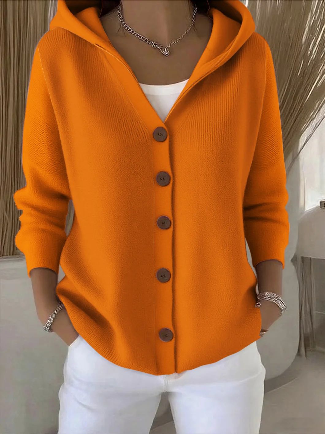 Anaïs | Veste en Tricot à Capuche