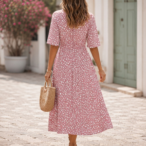 Valentina | Robe Midi Élégante à Coupe Flatteuse