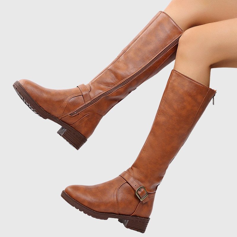 Noémie | Bottes Hautes Élégantes à Boucle