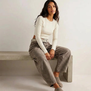 Anaëlle | Jean Barrel Décontracté pour Femme