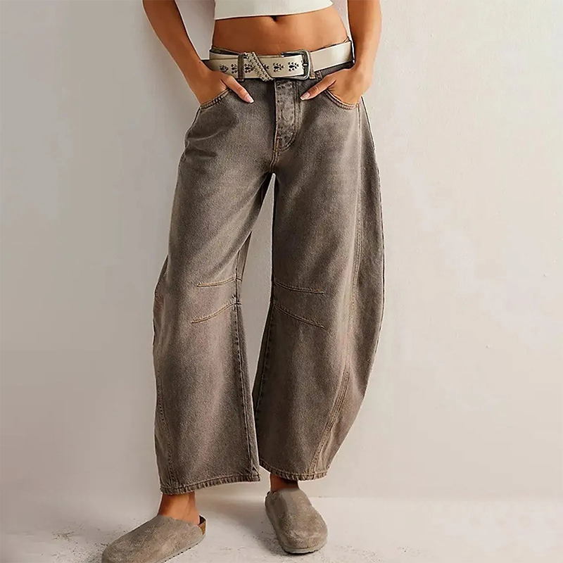 Anaëlle | Jean Barrel Décontracté pour Femme