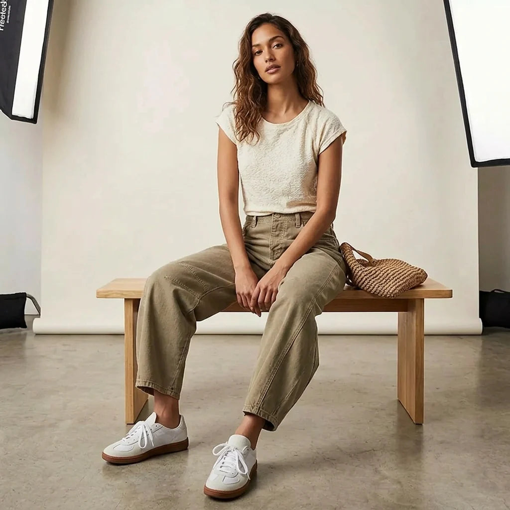 Anaëlle | Jean Barrel Décontracté pour Femme