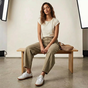 Anaëlle | Jean Barrel Décontracté pour Femme