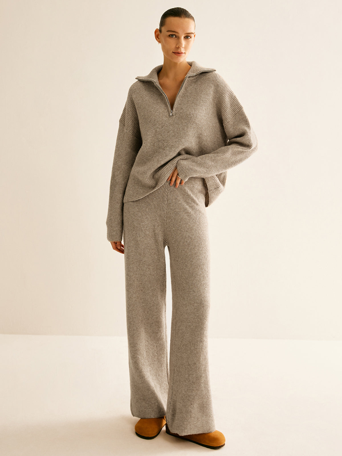 Louna | Pull Femme Zippé à Col Montant