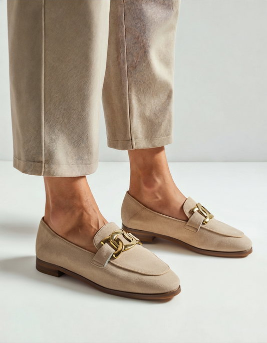 Claudine | Mocassins Élégants en Daim