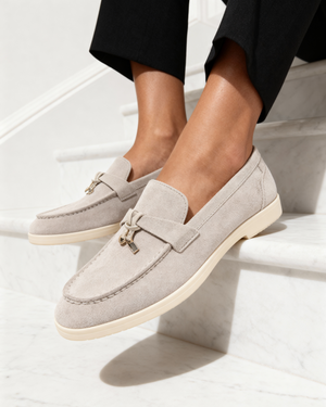 Adeline | Mocassins Élégants en Daim pour Femme