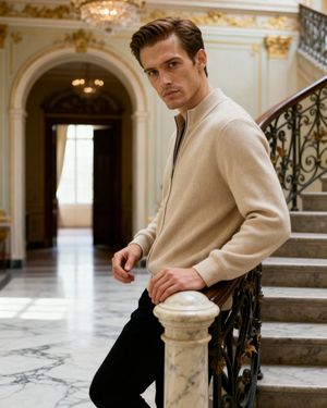 Alban | Gilet zippé 100 % cachemire