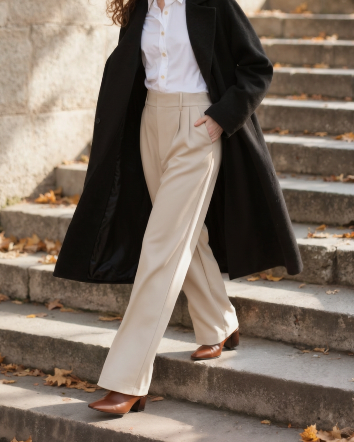 Geneviève | Pantalon Large Élégant pour Femme