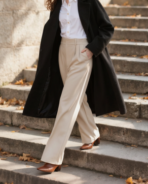 Geneviève | Pantalon Large Élégant pour Femme