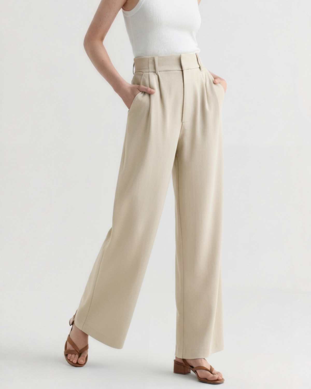 Geneviève | Pantalon Large Élégant pour Femme