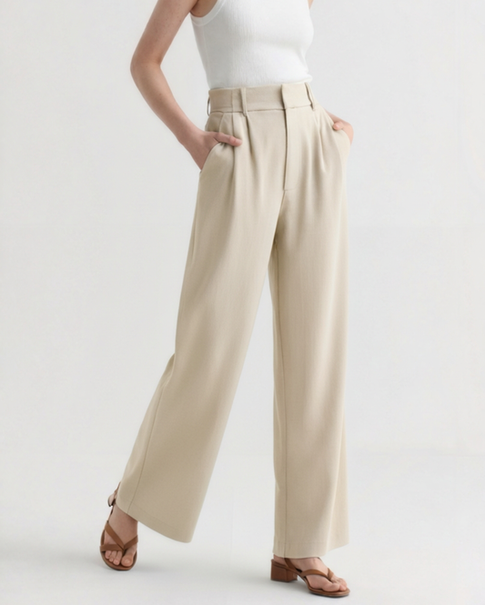 Geneviève | Pantalon Large Élégant pour Femme