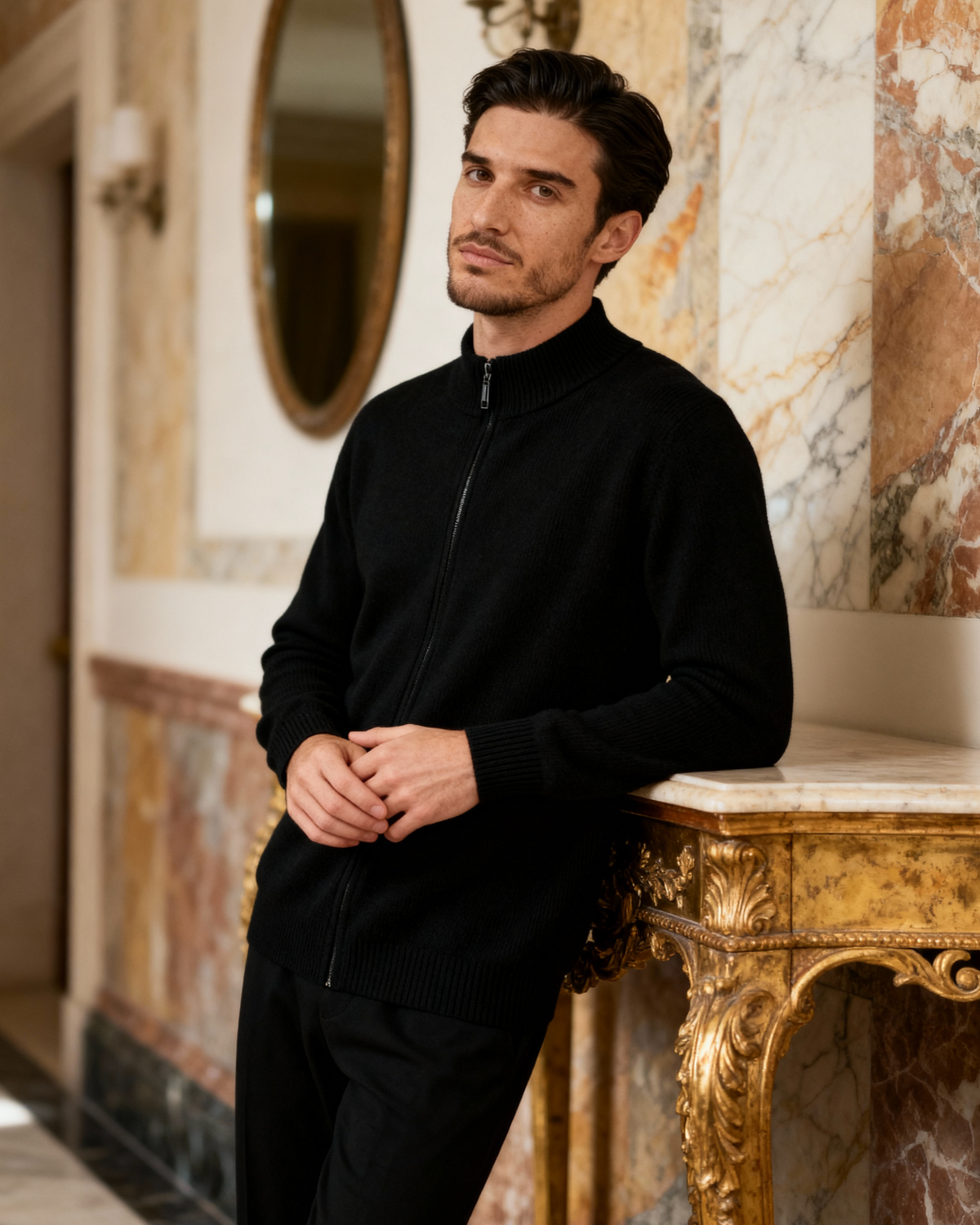 Alban | Gilet zippé 100 % cachemire