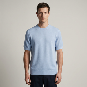 Quentin | T-Shirt Homme en Cachemire à Col Rond