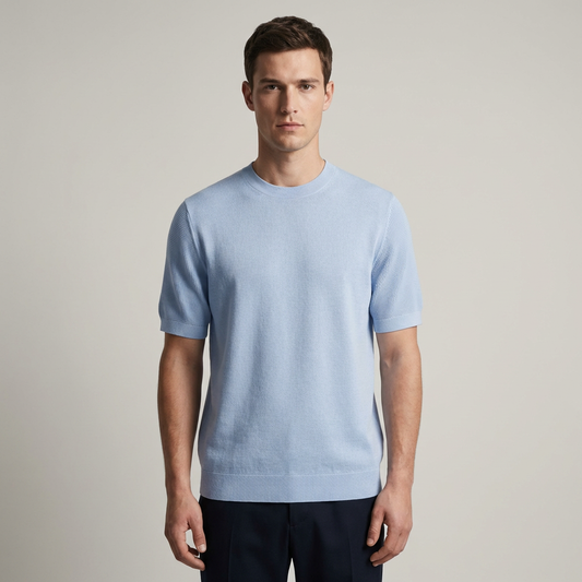 Quentin | T-Shirt Homme en Cachemire à Col Rond