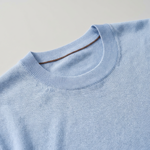Quentin | T-Shirt Homme en Cachemire à Col Rond
