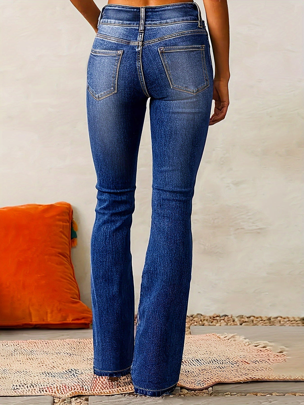 Louise | Jean Évasé Taille Haute Stretch