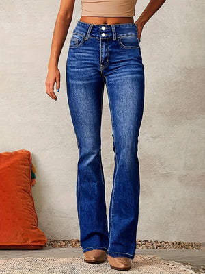 Louise | Jean Évasé Taille Haute Stretch