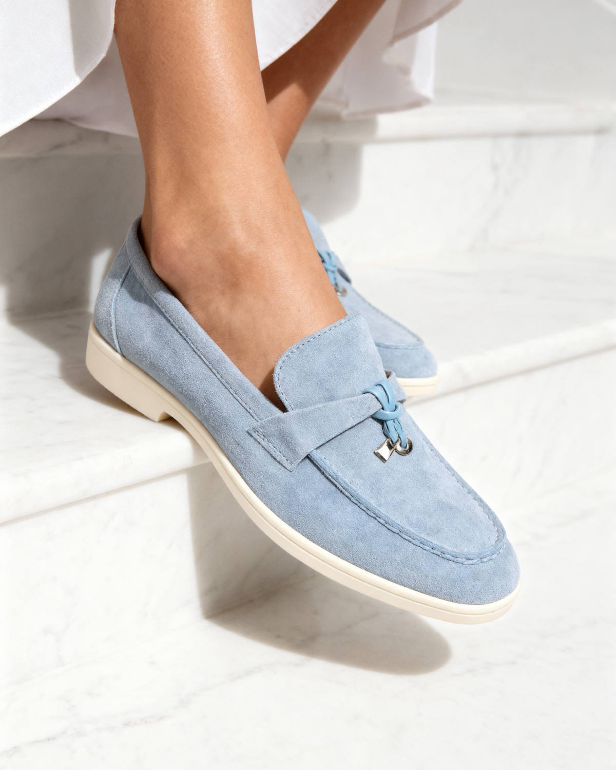 Adeline | Mocassins Élégants en Daim pour Femme