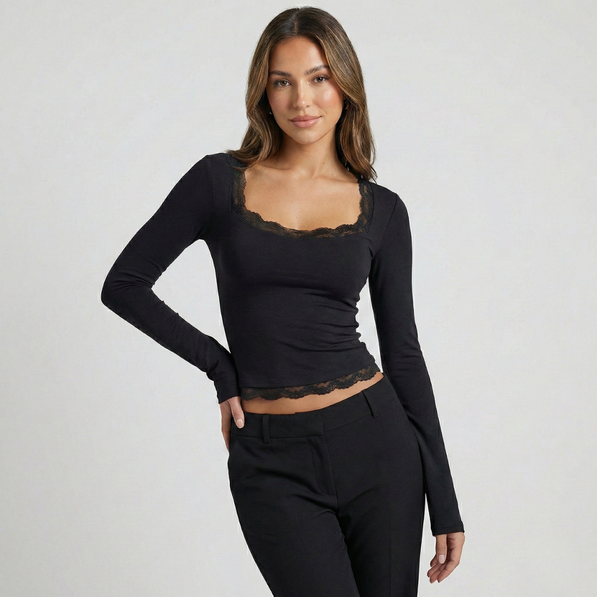 Léna | T-Shirt Manches Longues à la Coupe Confortable