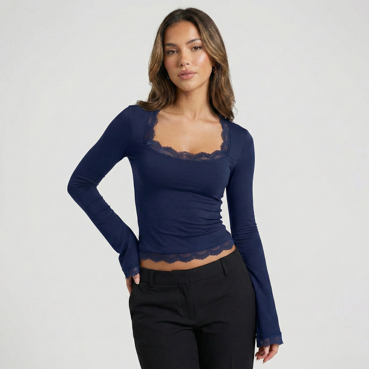 Léna | T-Shirt Manches Longues à la Coupe Confortable