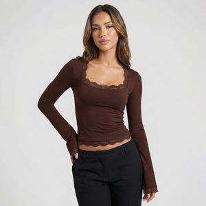 Léna | T-Shirt Manches Longues à la Coupe Confortable