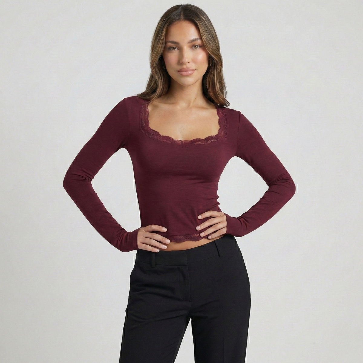 Léna | T-Shirt Manches Longues à la Coupe Confortable