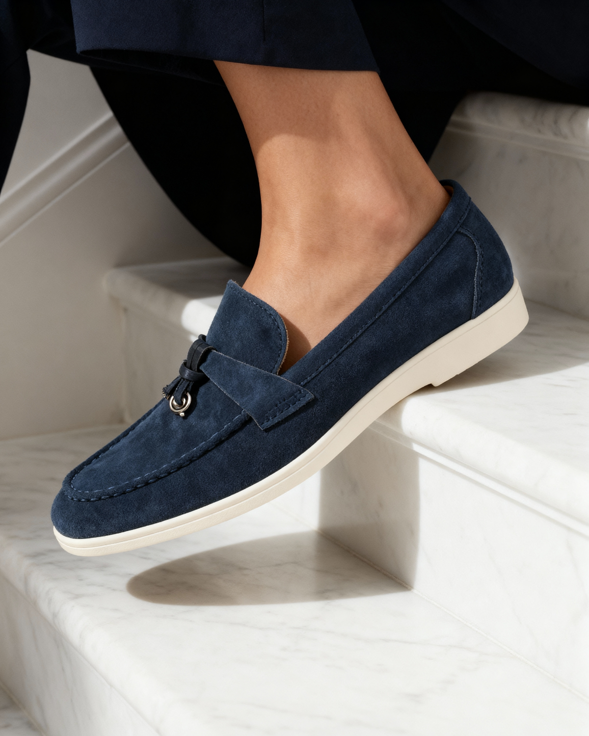Adeline | Mocassins Élégants en Daim pour Femme