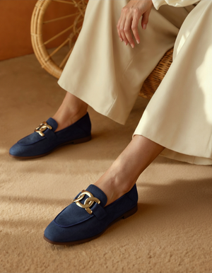 Claudine | Mocassins Élégants en Daim