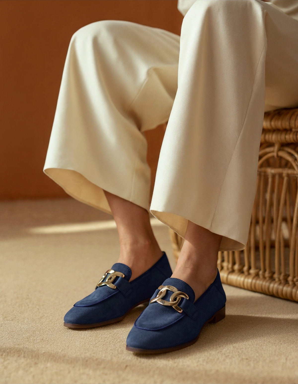 Claudine | Mocassins Élégants en Daim