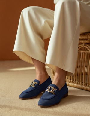 Claudine | Mocassins Élégants en Daim