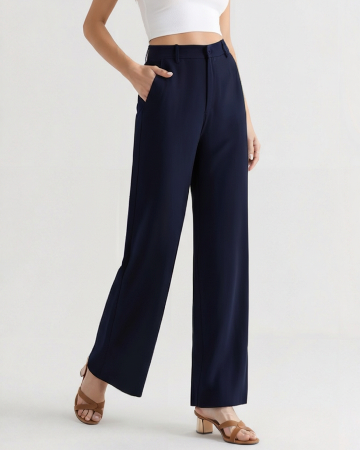 Geneviève | Pantalon Large Élégant pour Femme