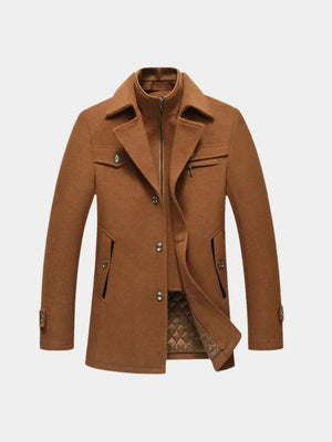 Jérome | Manteau essentiel en laine mélangée