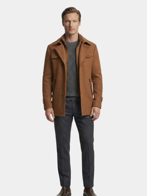 Jérome | Manteau essentiel en laine mélangée