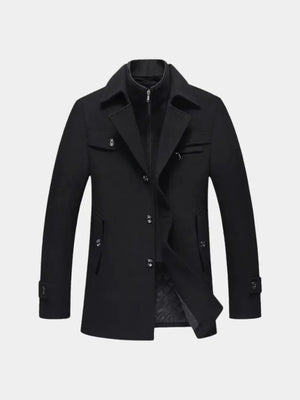 Jérome | Manteau essentiel en laine mélangée
