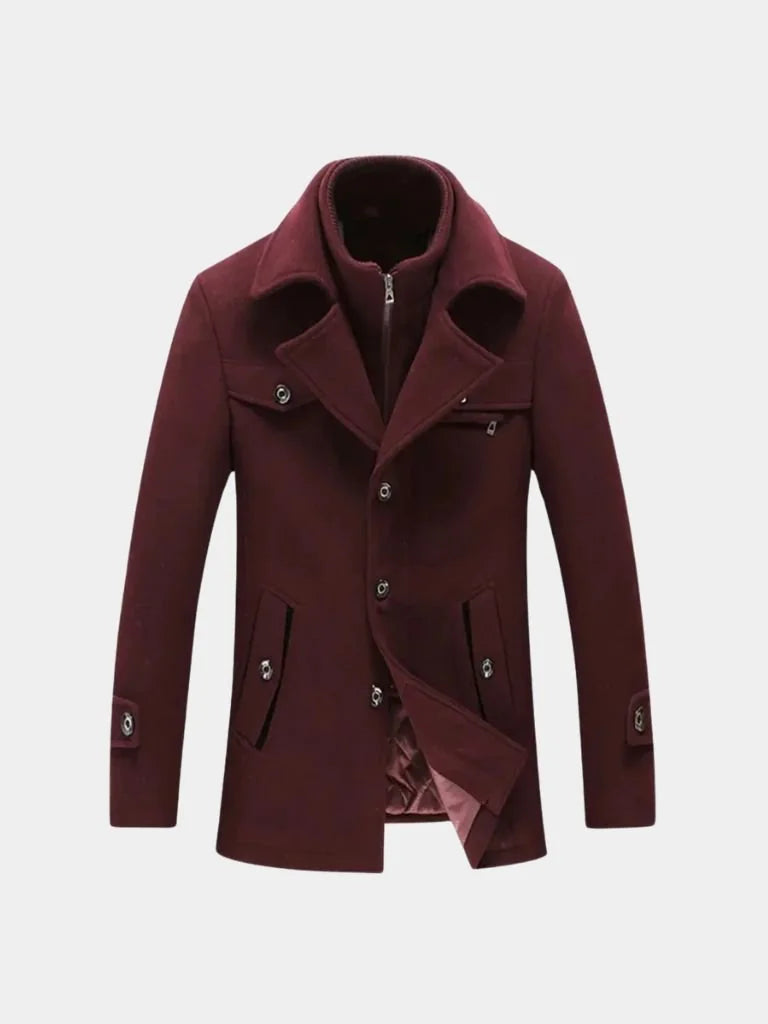 Jérome | Manteau essentiel en laine mélangée