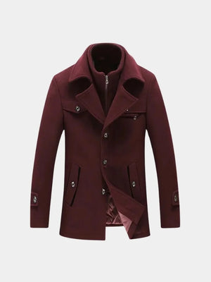 Jérome | Manteau essentiel en laine mélangée
