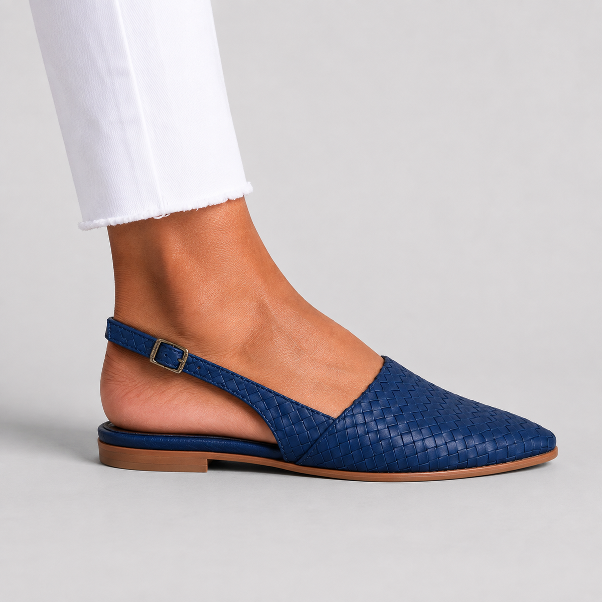 Estelle | Mocassins Tressés à Bride Arrière