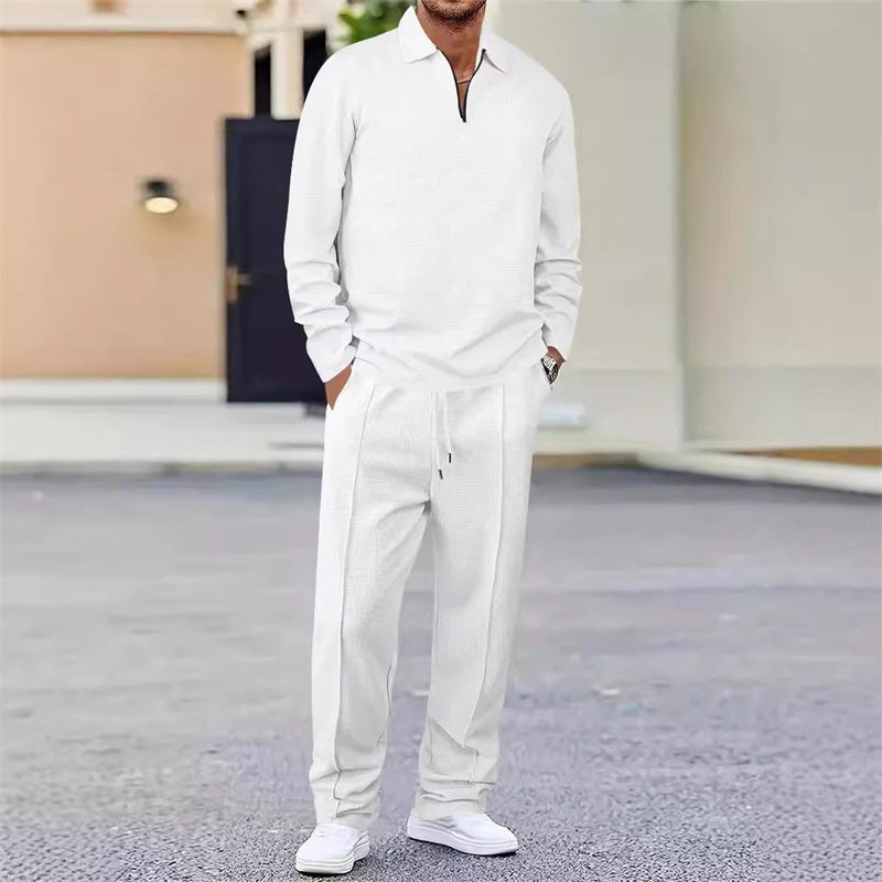 Thomas | Ensemble Homme en Maille Gaufrée Élégante